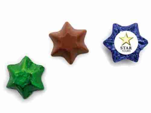 Standard Chocolate Stars with Sticker