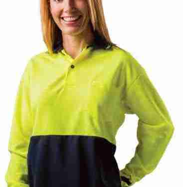 Hi Viz Long Sleeve Polo