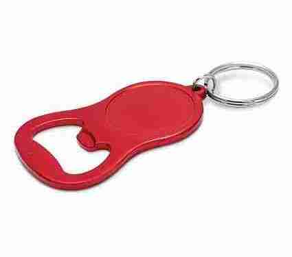 Chevron Bottle Opener Key Ring