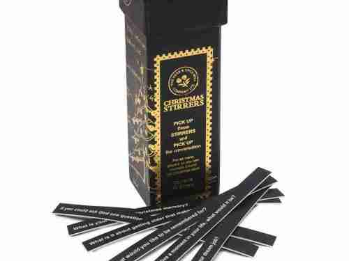 Herb & Spice Christmas Table Stirrers Black and Gold