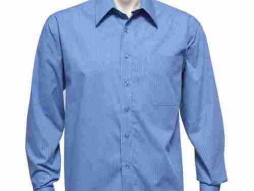 Mens Micro Check Long Sleeve Shirt